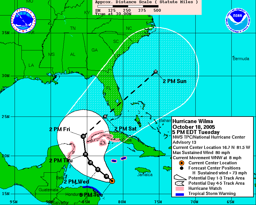 The Hurricane Watch Net (NHC Graphical Product Explained)